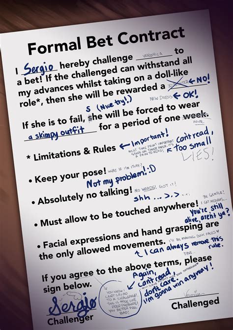 how to make a contract on bets